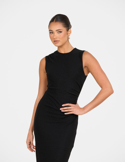 Margo High Neck Lurex Maxi